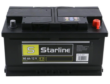 Автомобільний акумулятор STARLINE 80Ah 740A (-/+) Euro (S BA SL 80P) 80740 фото