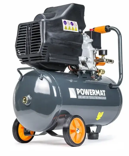 Компресор повітряний Powermat 24л. - 210 літ/хв. &ndash; 8 bar. PM24PL фото