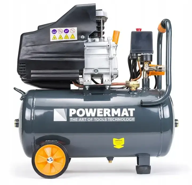 Компресор повітряний Powermat 24л. - 210 літ/хв. &ndash; 8 bar. PM24PL фото