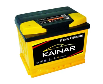 Автомобільний акумулятор KAINAR Standart+ 62Ah 590A 12V Euro (L2) R+/L+ 60590 фото