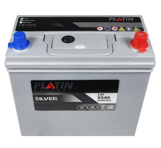 Автомобільний акумулятор Platin Silver Asia SMF 55Ah 520A R+/L+ (NS60) 55520 фото