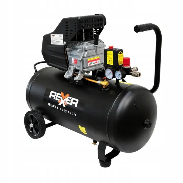 Масляний компресор Rexxer RH-13-503 24 л 8 бар повітряний компресор 156/хв, 2800 об/хв SHM-RH-13-503 фото