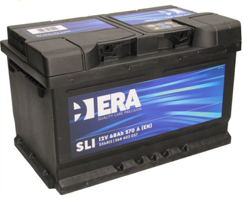 Автомобільний акумулятор ERA SLI 68 Ah (-/+) Euro (570EN) (ERA S56812) 68570 фото