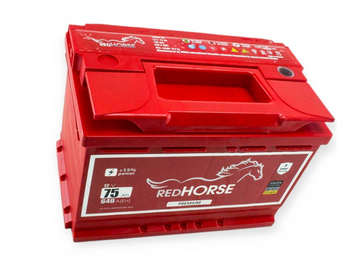 Акумулятор автомобільний Red Horse Premium 75Ah 680A 12V R+/L+ (L3, Euro) 756804 фото