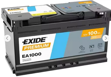Акумулятор Exide Premium EA1000 100Ah 900A R+/L+ (L5) 100900 фото