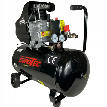 Масляний компресор Eurotec EUAC-50 50л, 8 бар, 200л/хв, 1,3 кВт SHM-EUAC-50 фото
