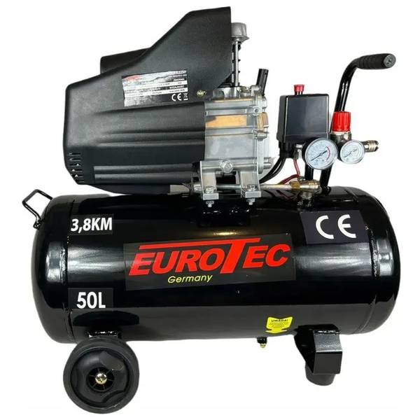 Масляний компресор Eurotec EUAC-50 50л, 8 бар, 200л/хв, 1,3 кВт SHM-EUAC-50 фото