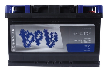 Акумулятор автомобільний Topla Top TT75 75Ah 720A 12V R+/L+ (Euro L3, Ca/Ca) 7572008 фото