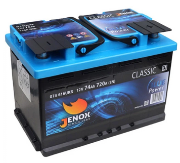 Акумулятор JENOX 6CT-74Ah Classic Euro 680A R+/L+ 746806 фото