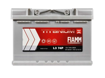 Автомобільний акумулятор FIAMM Titanium Pro 74Ah 680A R+/L+ 746807 фото
