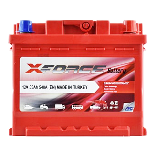 Аккумулятор автомобильный X-Force 6CT 55Ah 540A (EN) 55540 фото