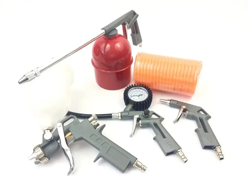 Набір пневмоінструментів для компрессора 5в1 Lex LXATK5 "TOOL KIT" 5шт Універсальний набір для компресора LXATK5 фото